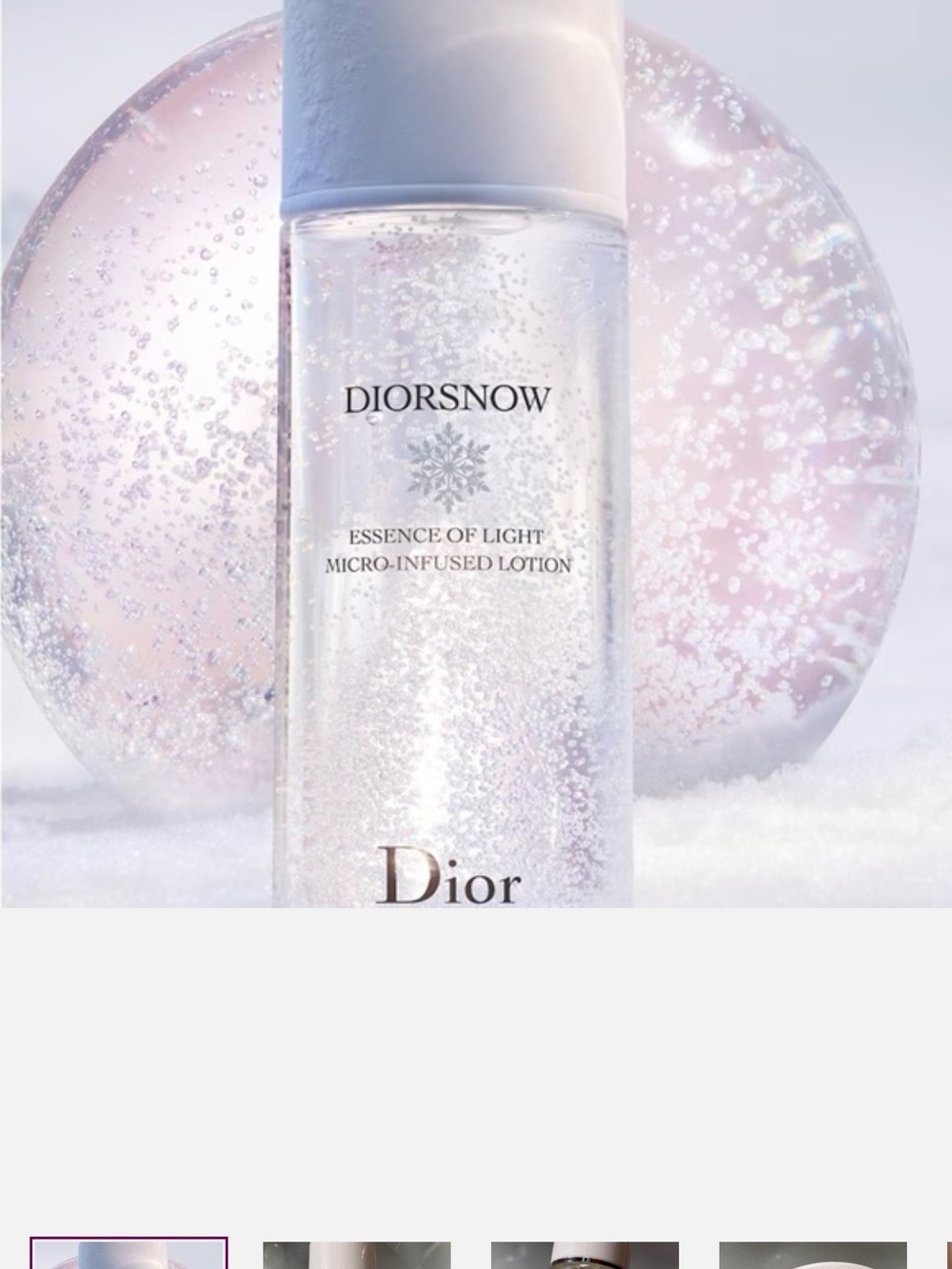 Dior Diorsnow Essence of Light Lotion - Clear with Pink Accents